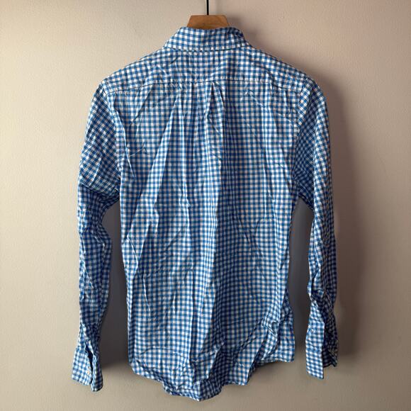 Vineyard Vines Men's Slim Fit Tucker Shirt Blue White Gingham Print Size X-Small - Picture 6 of 6